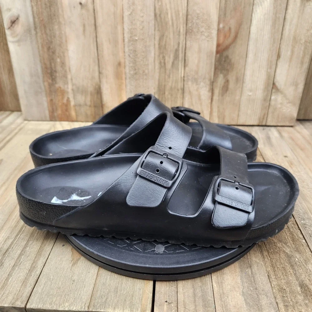Birkenstock Arizona EVA Black Sandals Mens size 10 Euro 43 Waterproof Slides